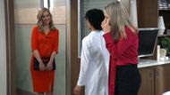 Jacinda paid a visit to Nina and Portia to ask for more money | Image: ABC